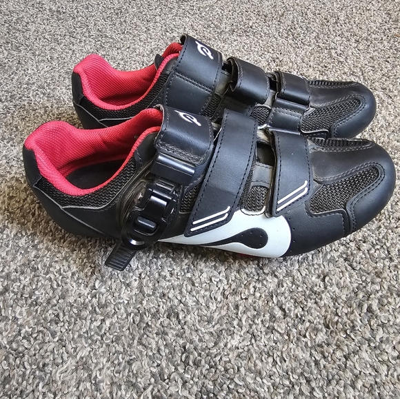 Peloton Cycling Shoes Women's Size 39 Black Red EXCELLENT CONDITION - Picture 5 of 8